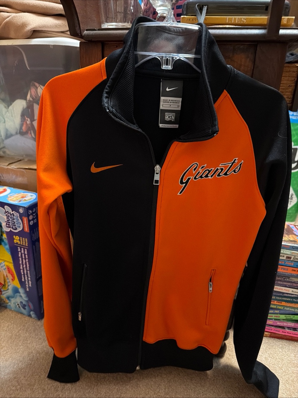 San Francisco Giants Nike Cooperstown Collection Jacket Size Small Full Zip EUC